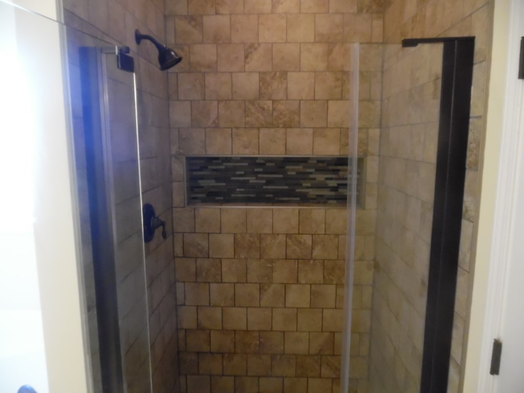 Custom Built Tiled Shower